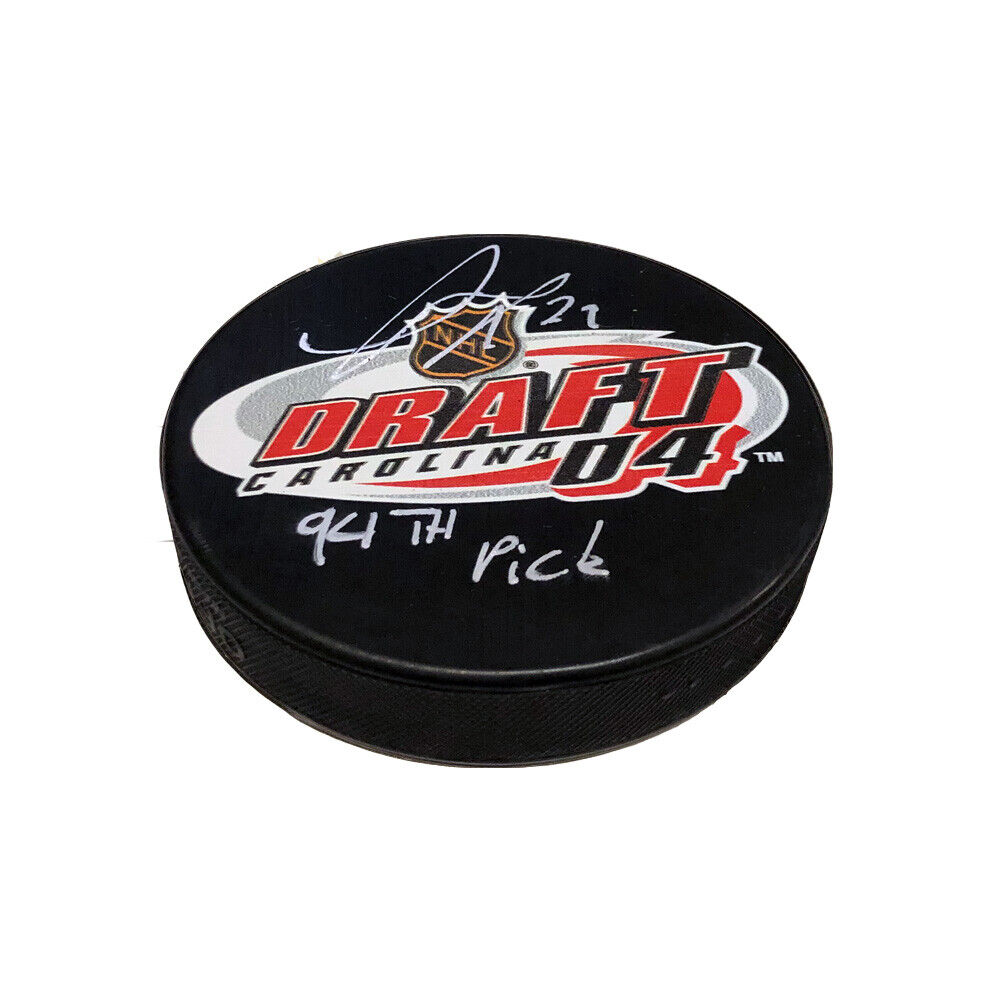 THOMAS GREISS Signed & Inscribed 2004 NHL Draft Puck - 94th Pick