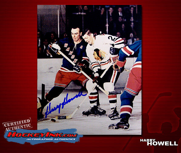 Harry Howell SIGNED Rangers 8X10 Photo -70031