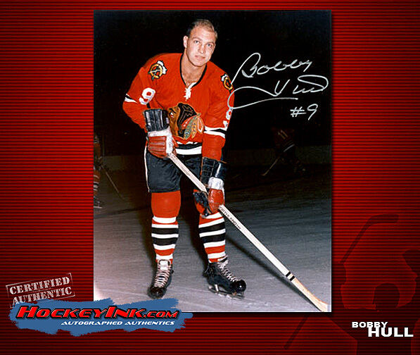 Bobby Hull SIGNED Chicago Blackhawks 8 x 10 Photo - 70090