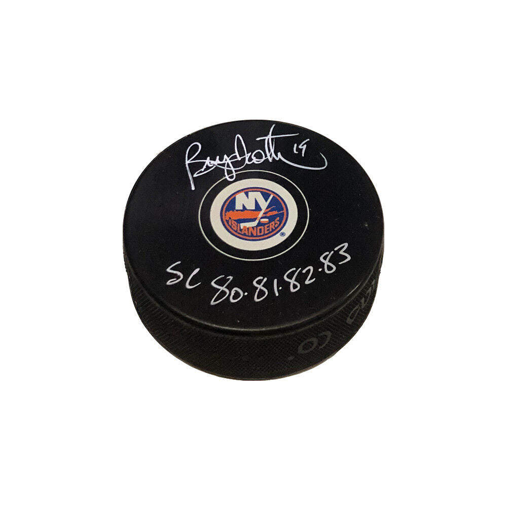 BRYAN TROTTIER Signed New York Islanders Puck - SC 80-81-82-83