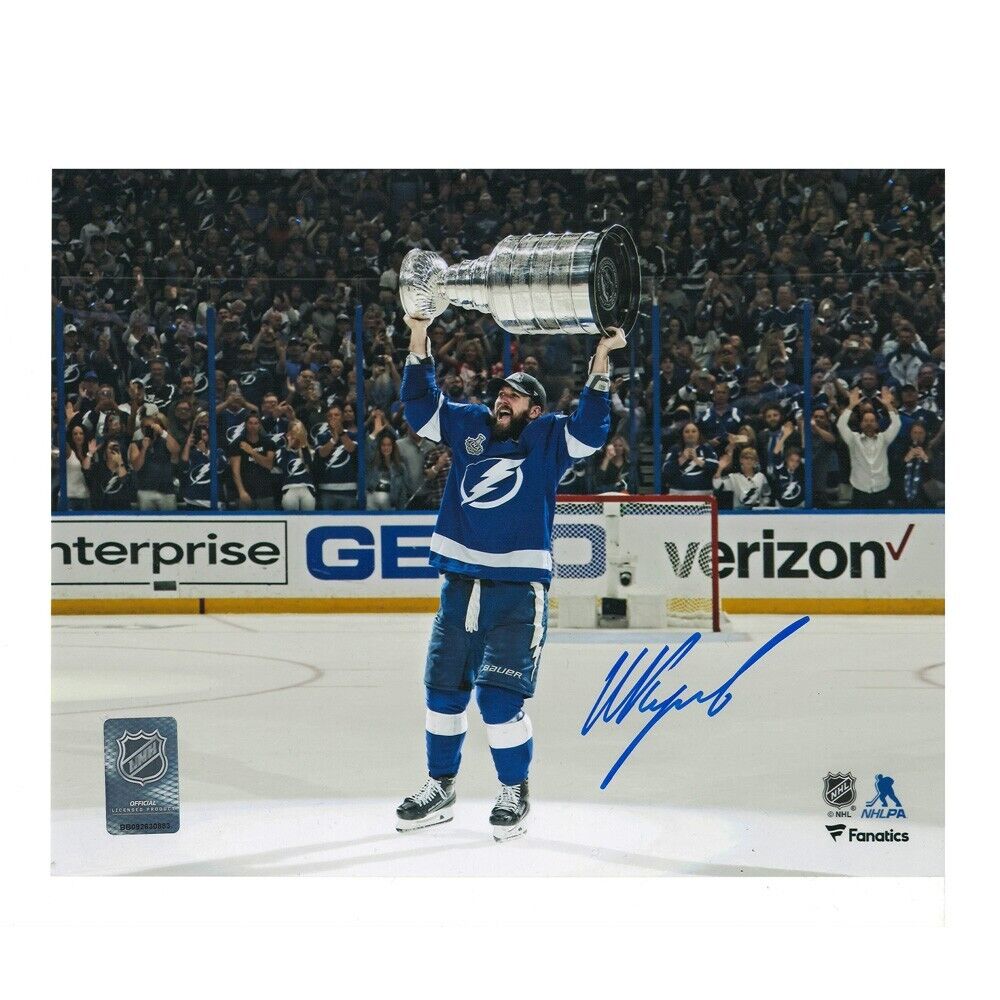 Nikita Kucherov Autographed Tampa Bay Lightning SC 8 x 10 Photo – 70310 A
