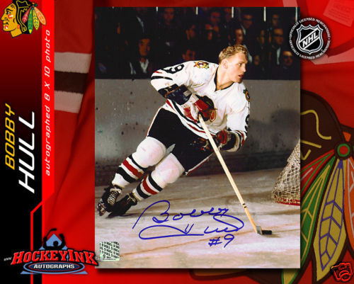 BOBBY HULL Signed Chicago Blackhawks 8 X 10 -70025