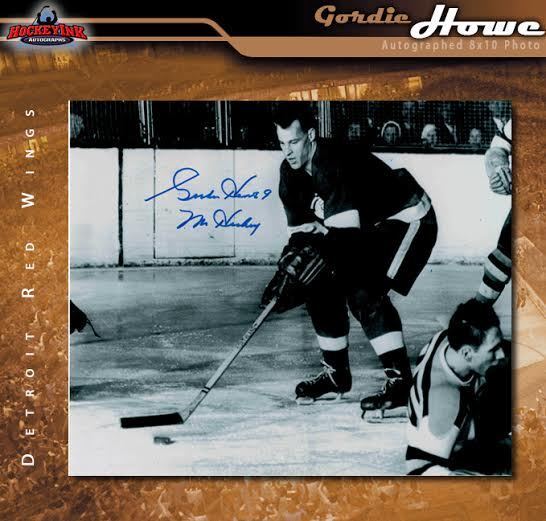Gordie Howe Signed & Inscribed Detroit Red Wings 8 x 10 Photo -70247