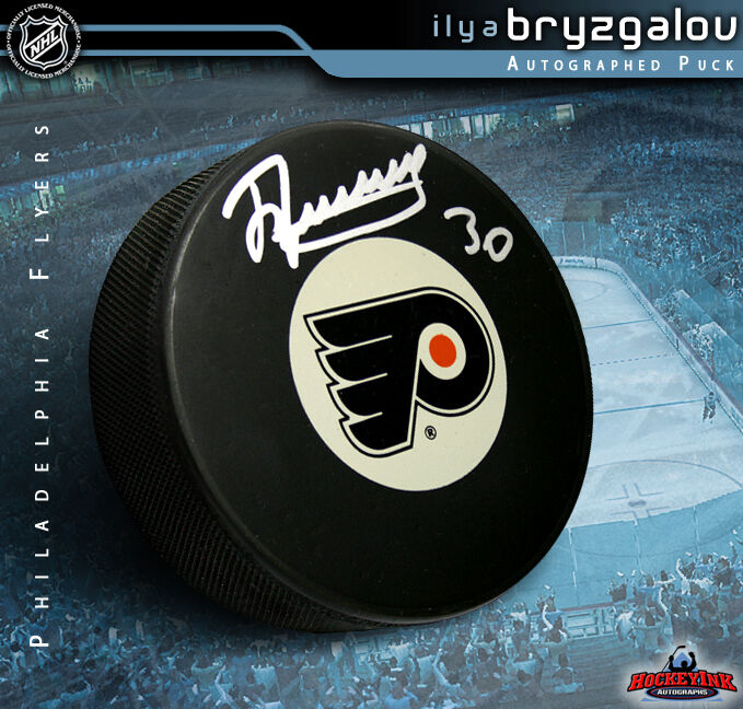 ILYA BRYZGALOV Signed Philadelphia Flyers Puck