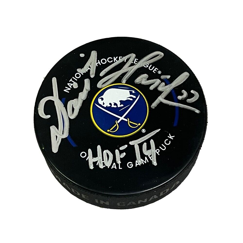 DOMINIK HASEK Signed Buffalo Sabres Official Game Puck - HOF 14