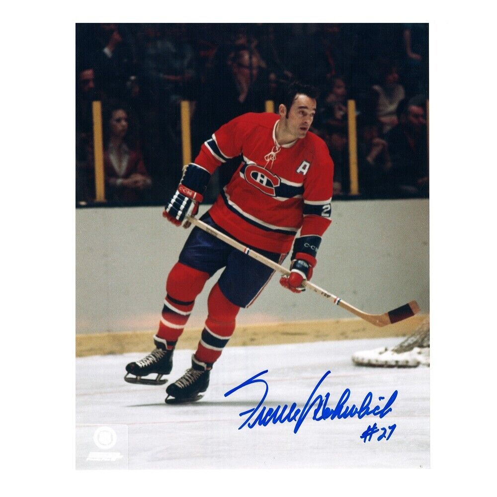FRANK MAHOVLICH Signed Montreal Canadiens 8 x 10 Photo - 70547