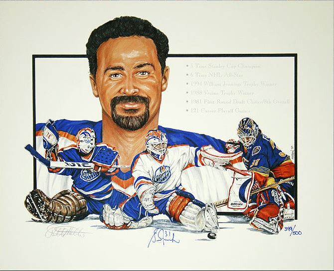 GRANT FUHR EDMONTON Limited Edition SIGNED Lithograph