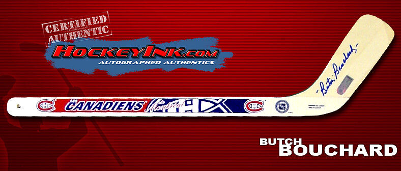 EMILE BOUCHARD Signed MONTREAL CANADIENS Mini-Stick