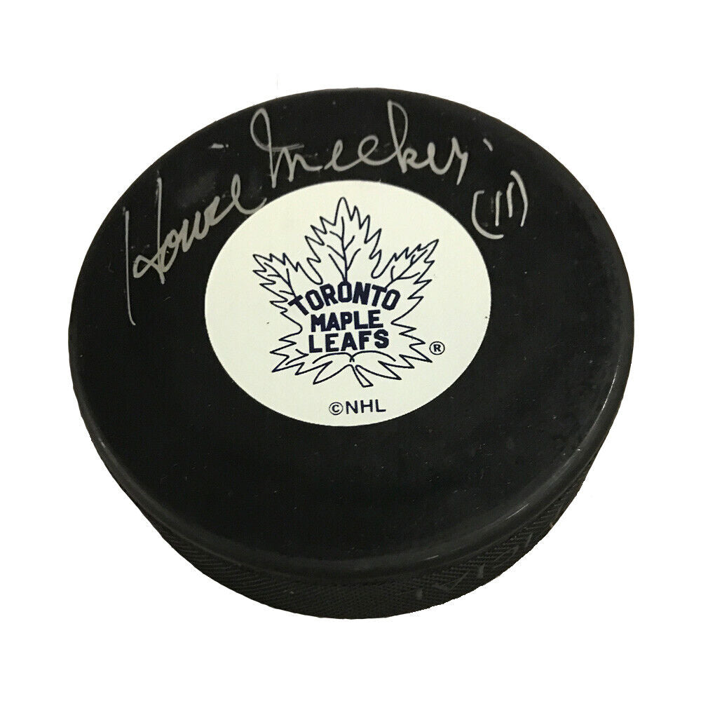 HOWIE MEEKER Signed Toronto Maple Leafs Puck
