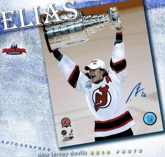 PATRIK ELIAS Signed New Jersey Devils 2003 Stanley Cup 8 x 10 Photo - 70192