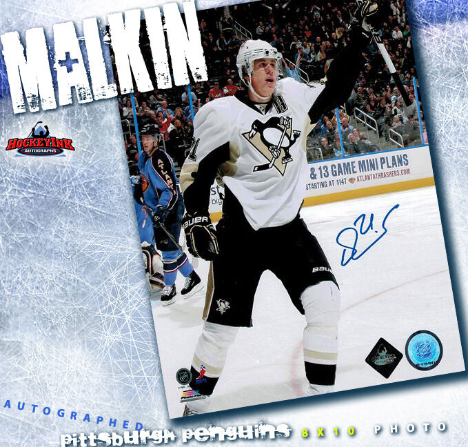 Evgeni Malkin Signed Pittsburgh Penguins 8 X 10 Photo -70389