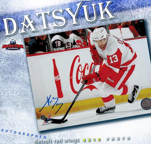 PAVEL DATSYUK Detroit Red Wings Autographed 8x10 Photo - 70211