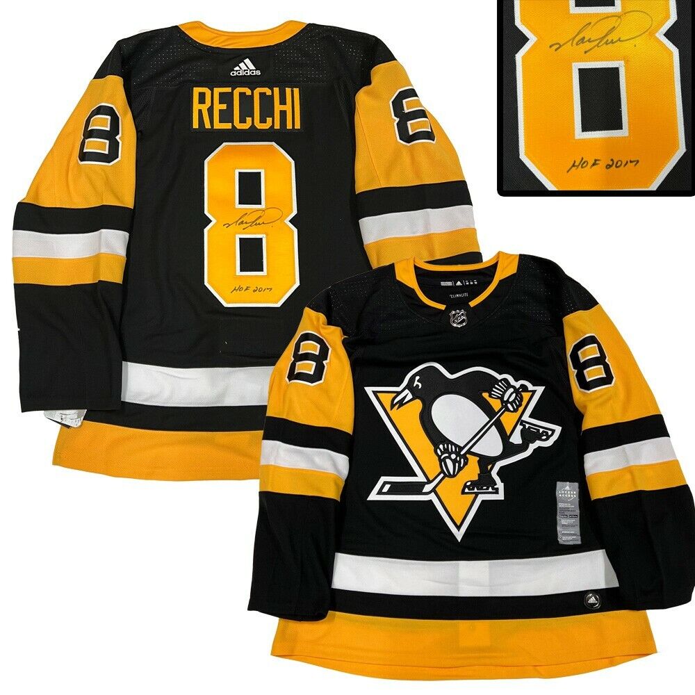 MARK RECCHI Pittsburgh Penguins Black Adidas PRO Jersey