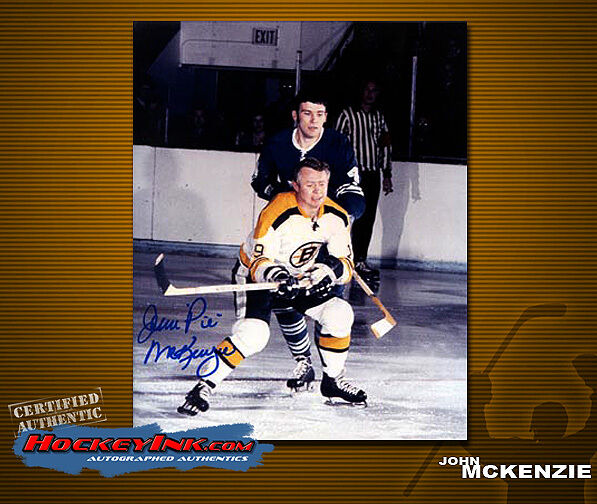 John McKenzie SIGNED Bruins 8X10 Photo -70064
