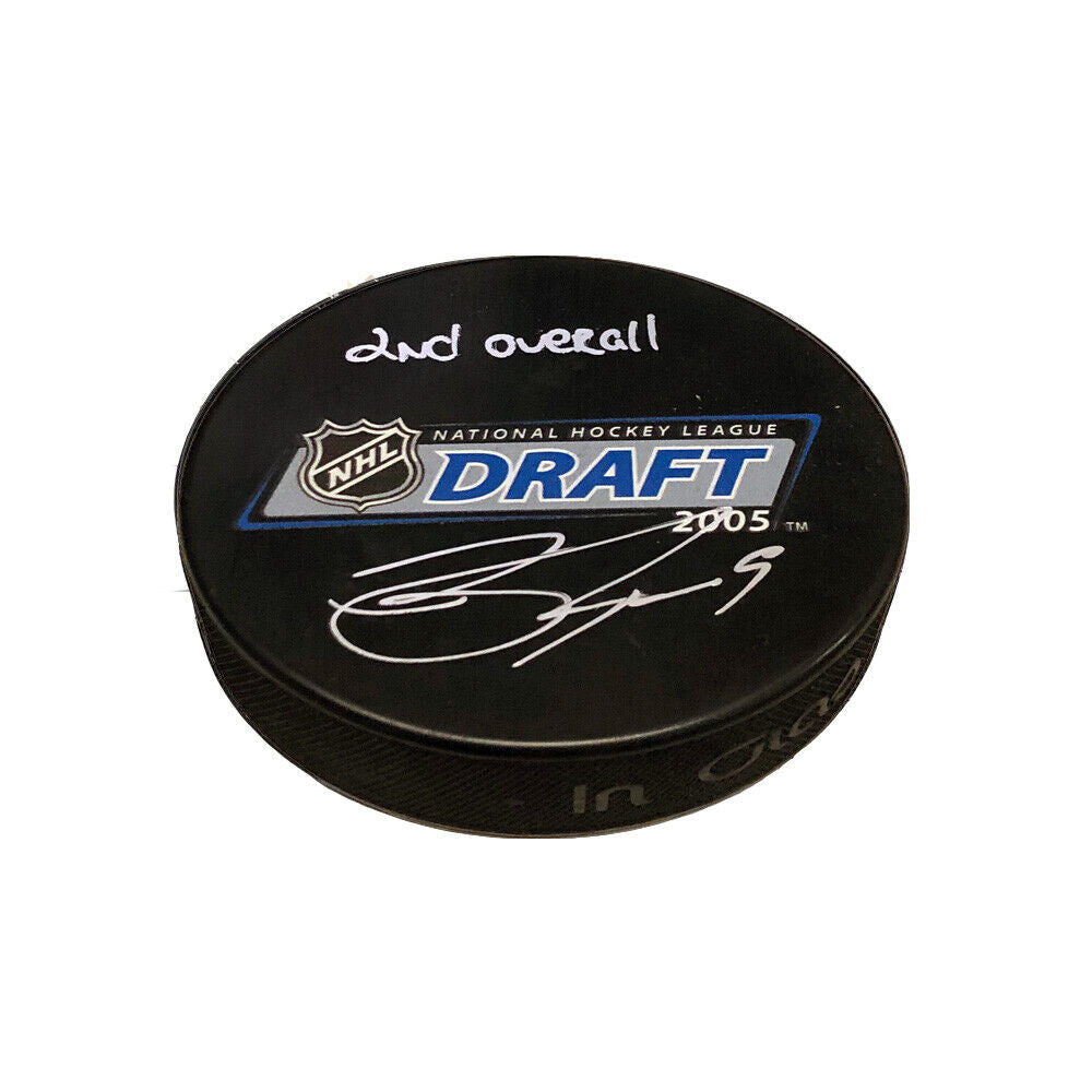 BOBBY RYAN Signed & Inscribed 2005 NHL Draft Puck - 2nd Overall