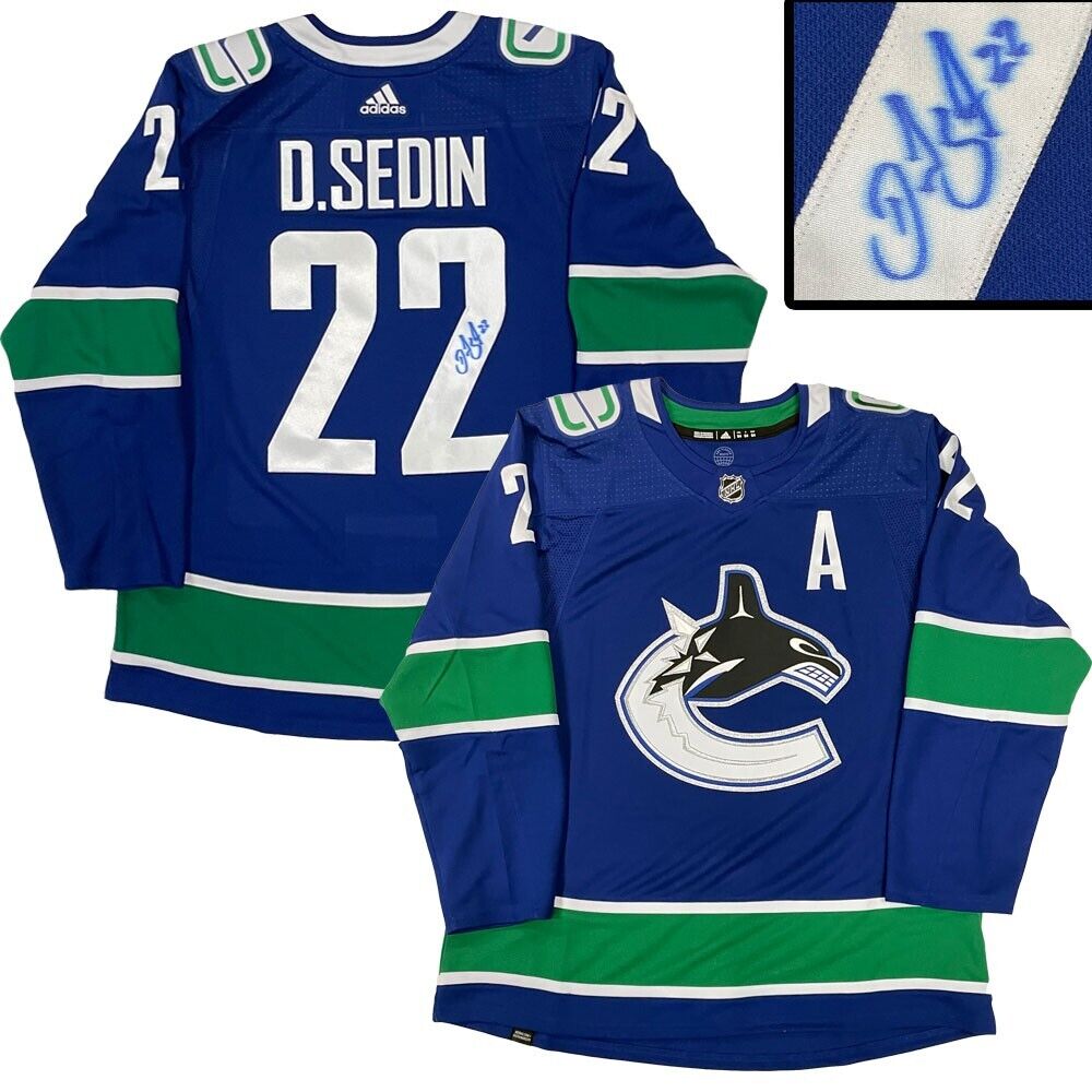 DANIEL SEDIN Vancouver Canucks Blue Adidas Jersey