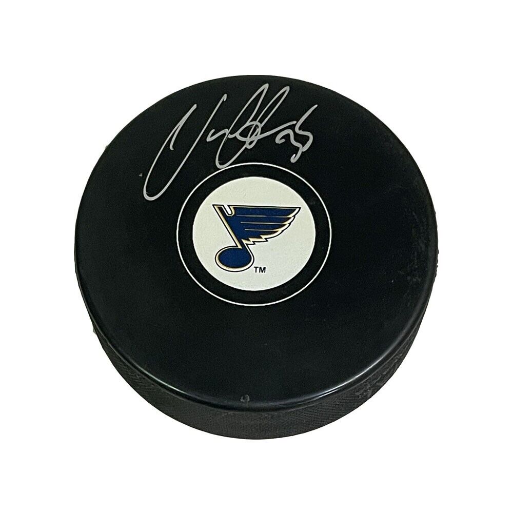 VILLE HUSSO Signed St. Louis Blues Puck