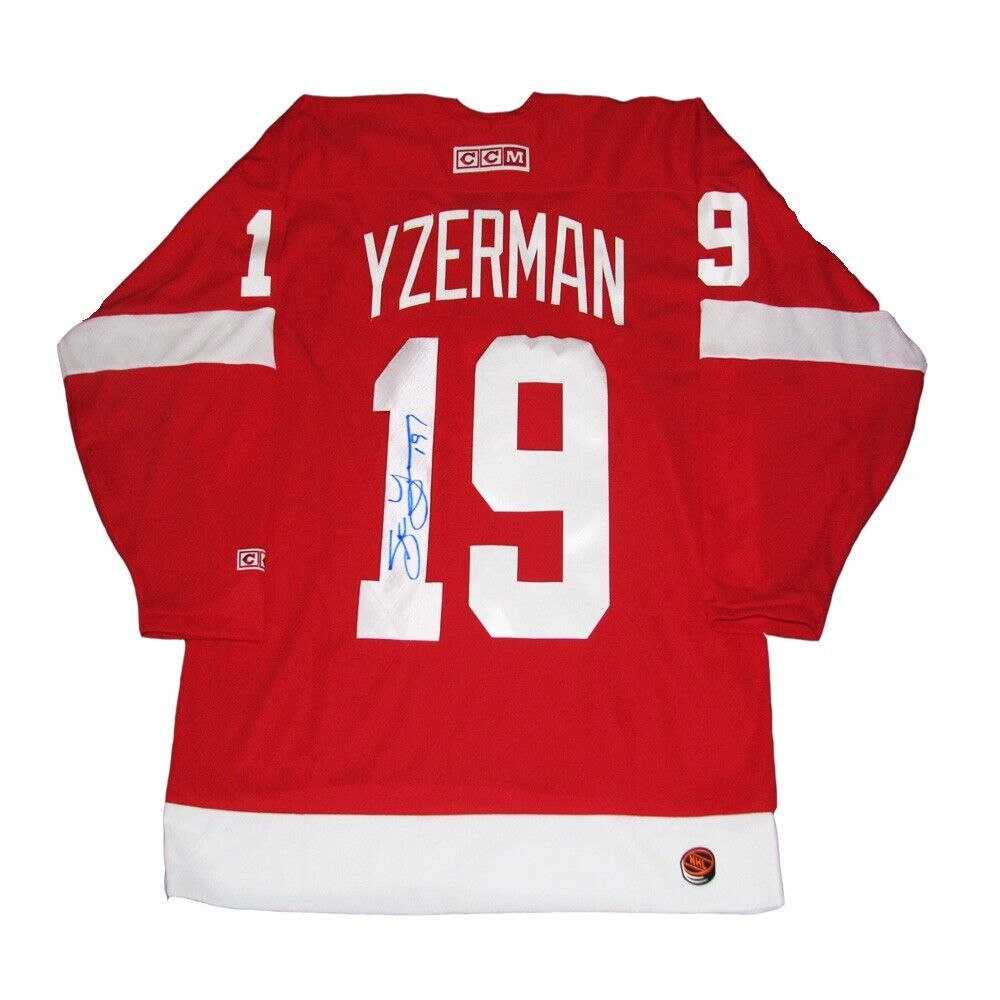 STEVE YZERMAN Signed Detroit Red Wings Red CCM Jersey