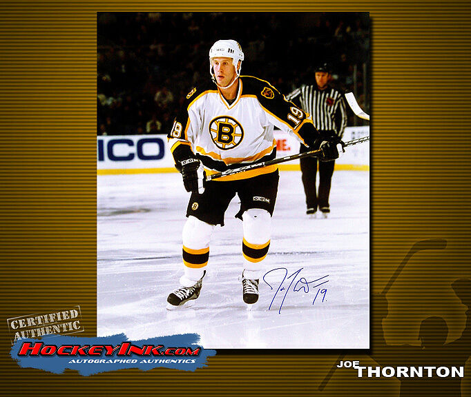JOE THORNTON SIGNED Bruins 16X20 Photo -77030