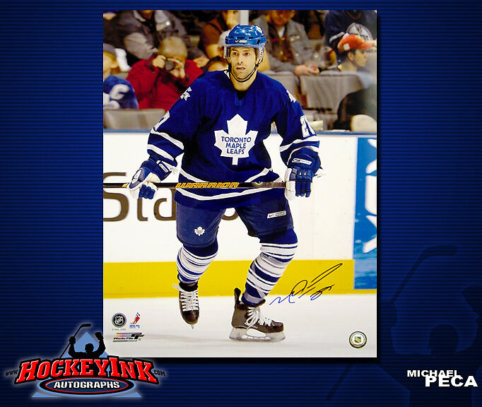 MICHAEL PECA SIGNED Maple Leafs 16X20 Photo -77148