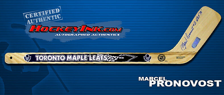 MARCEL PRONOVOST Signed TORONTO MAPLE LEAFS Mini-Stick