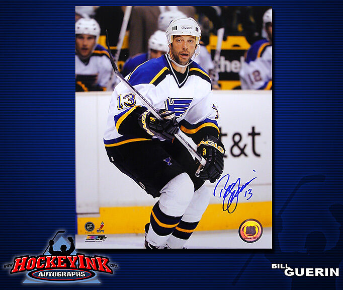 Bill Guerin SIGNED Blues 8X10 Photo -70392