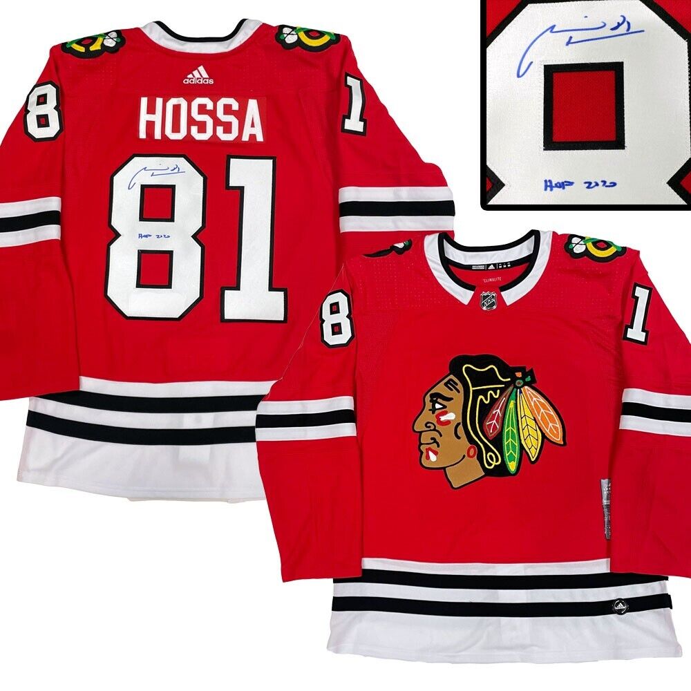 MARIAN HOSSA Signed Chicago Blackhawks Red Adidas PRO Jersey - HOF2020