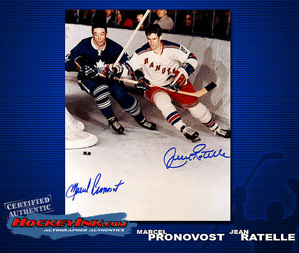 Marcel Pronovost & Jean Ratelle SIGNED 8X10 Photo-70057