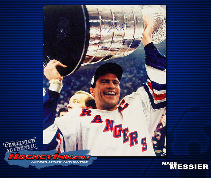 MARK MESSIER SIGNED Rangers 16X20 Photo -77128