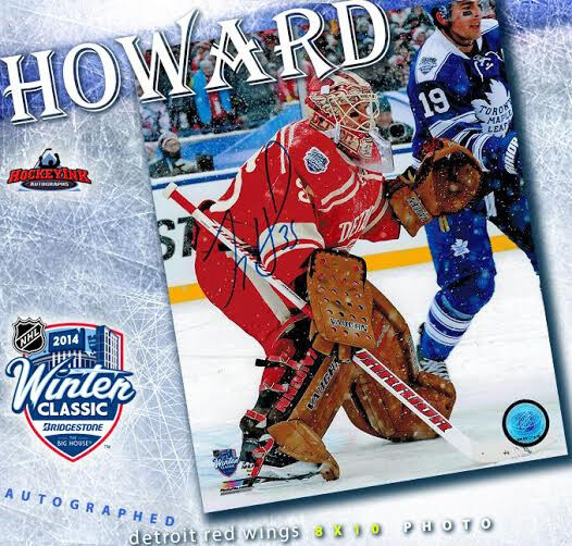 JIMMY HOWARD Signed 2014 Winter Classic 8x10 Photo - Detroit Red Wings - 70278