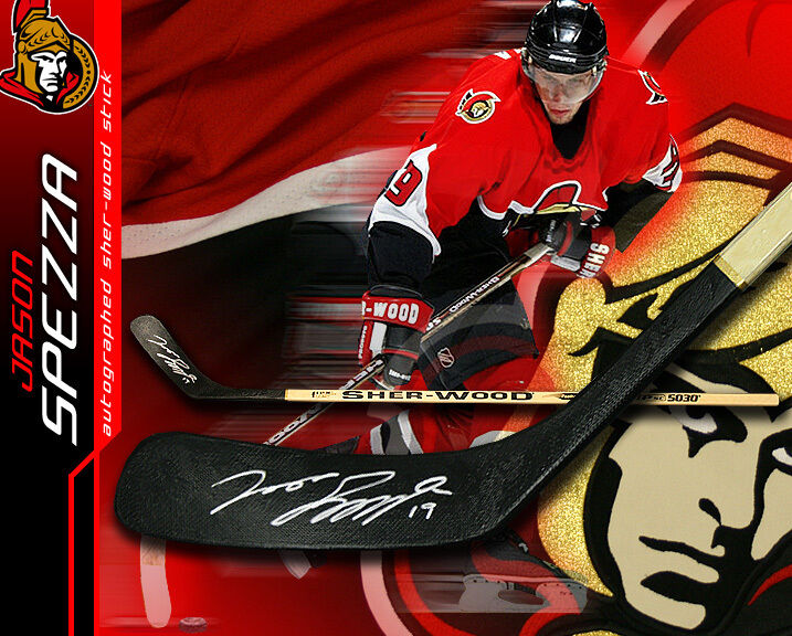 JASON SPEZZA Signed Sher-Wood Stick - Ottawa Senators