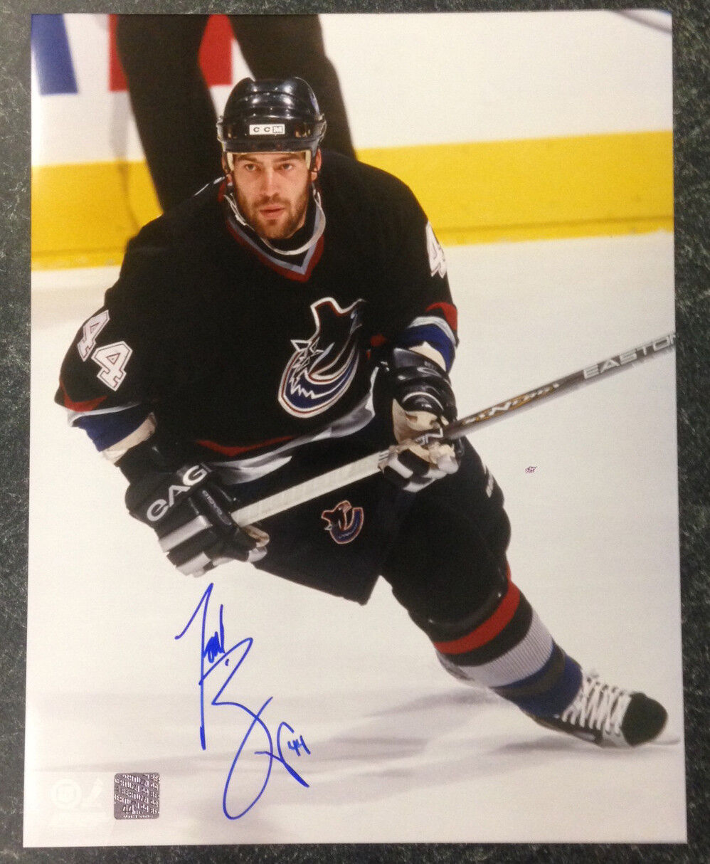 Todd Bertuzzi SIGNED Vancouver Canucks 11X14 Photo