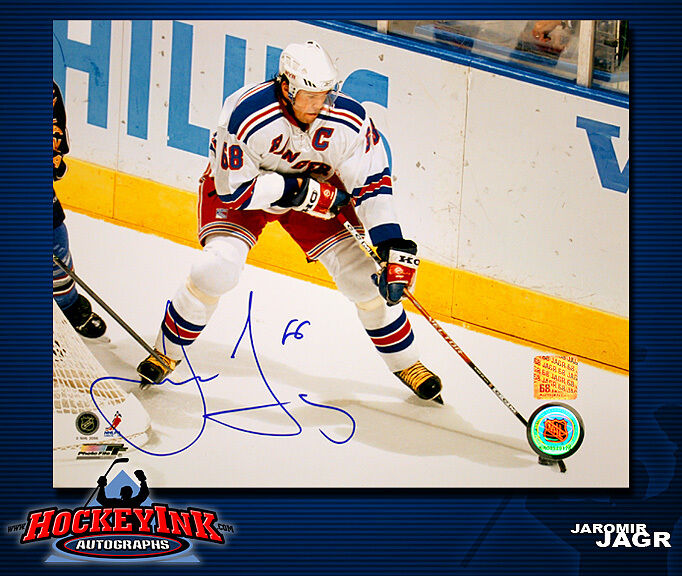 Jaromir Jagr SIGNED New York Rangers 8 x 10 Photo - 70402 A
