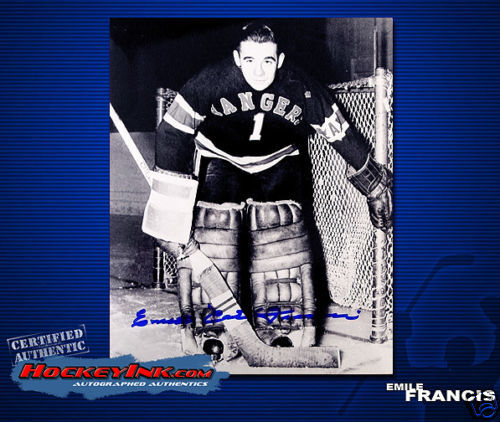 EMILE FRANCIS Signed New York Rangers 8 X 10 -70038
