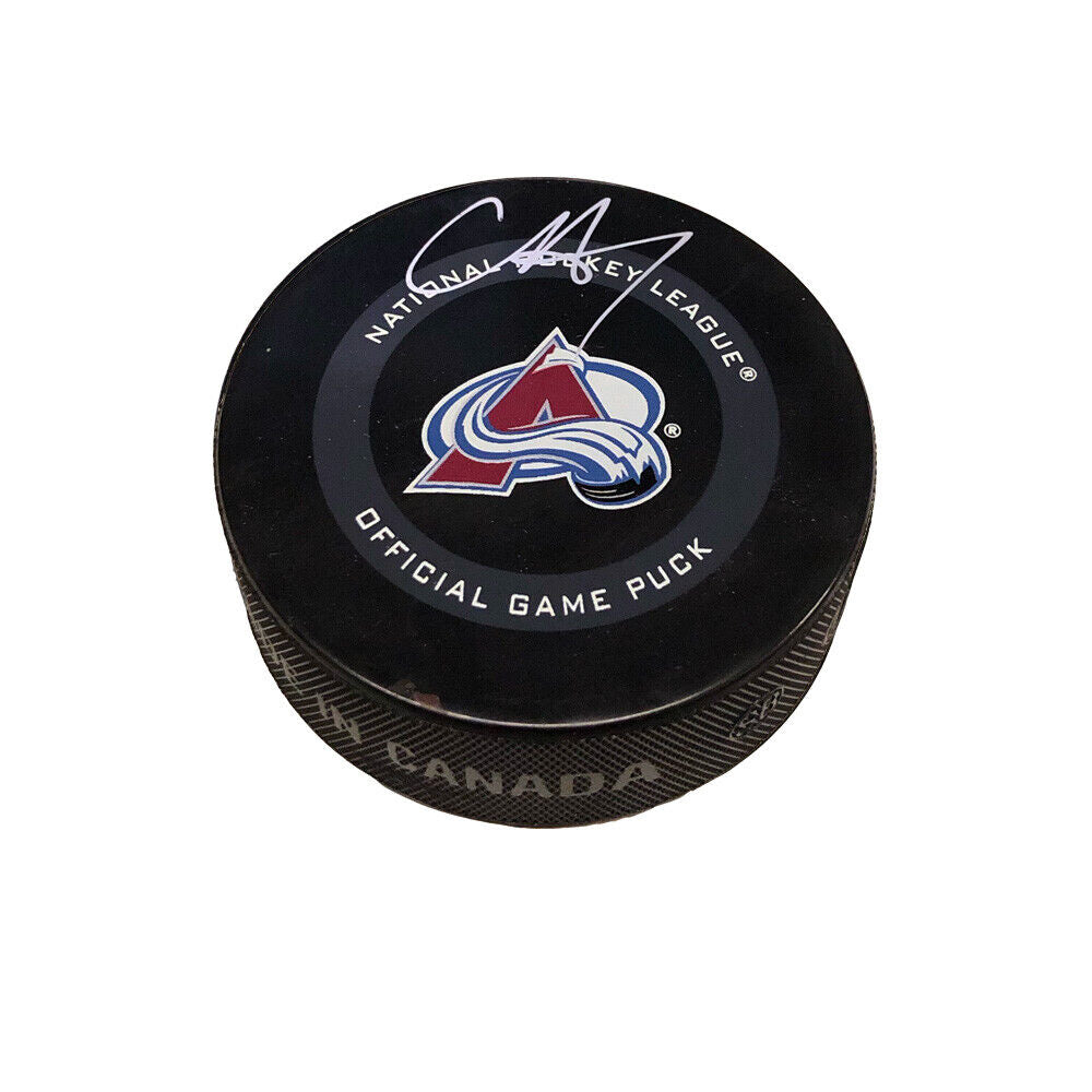 CHRIS DRURY Autographed Colorado Avalanche Official Game Puck