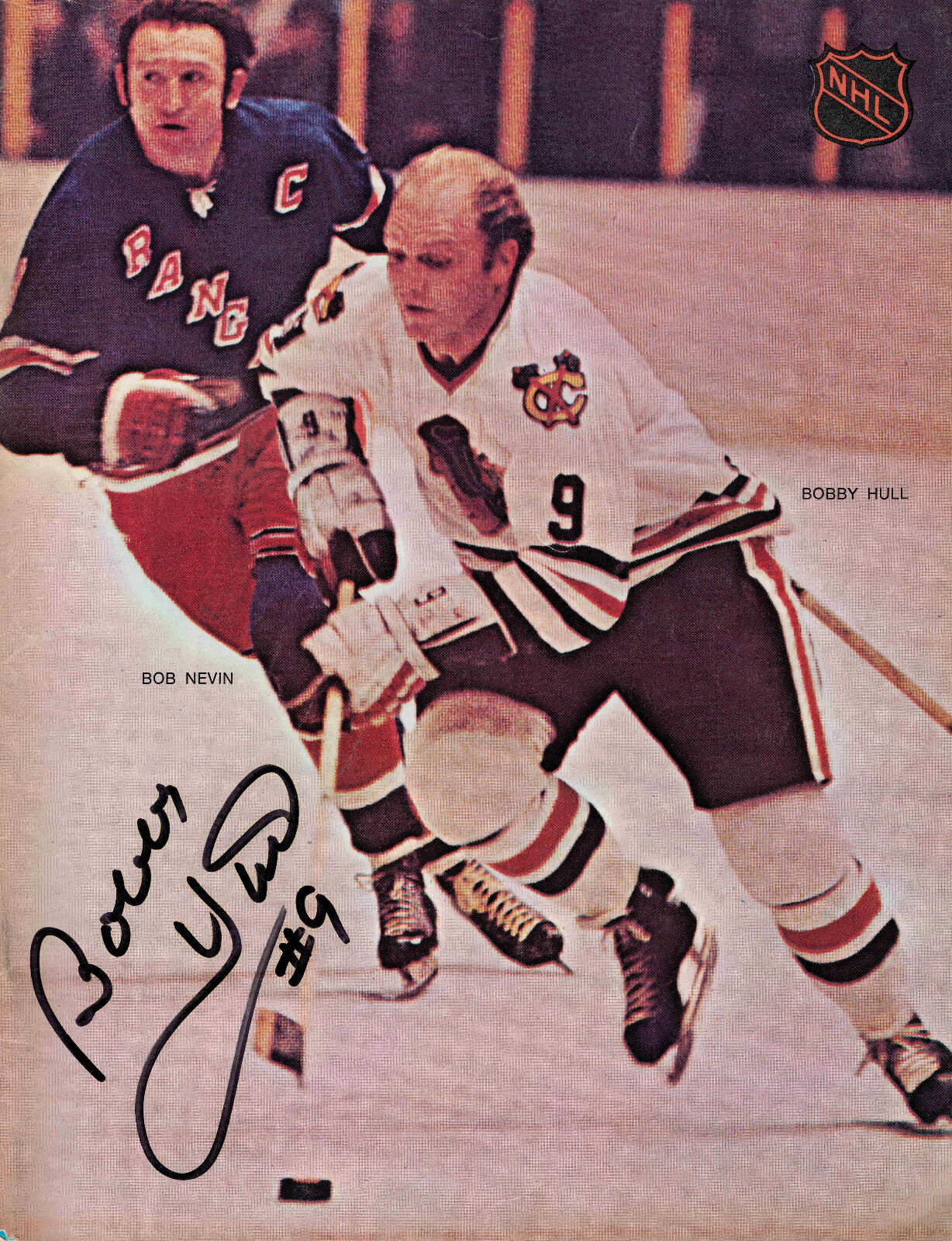 Bobby Hull SIGNED Chicago Blackhawks vs. St. Louis Blues Game Program