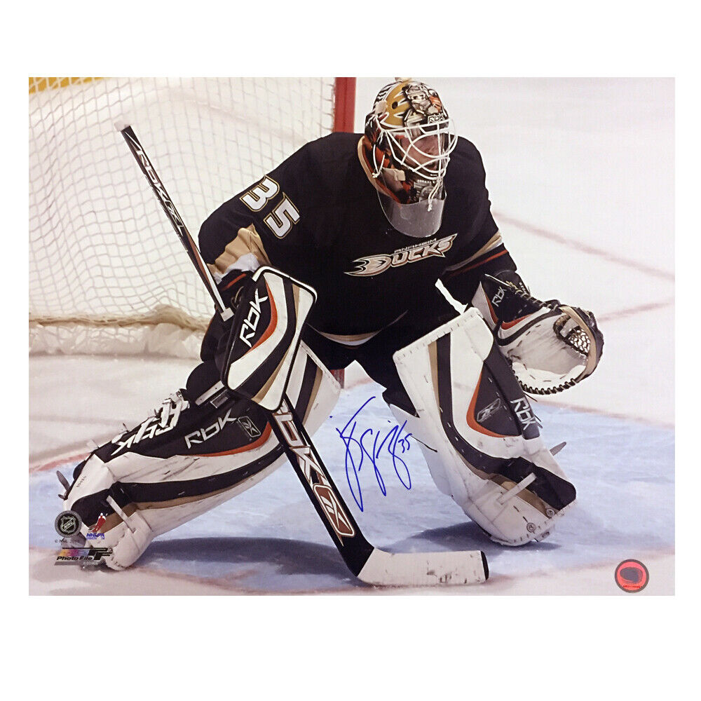 J.S. GIGUERE Signed Anaheim Ducks 16 X 20 Photo - 79110