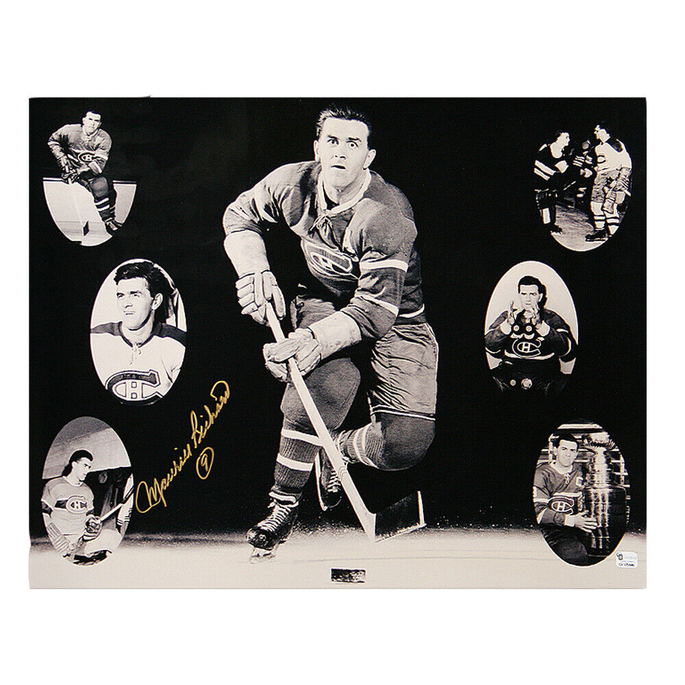 MAURICE RICHARD Signed Montreal Canadiens 16 X 20 Photo - 79150