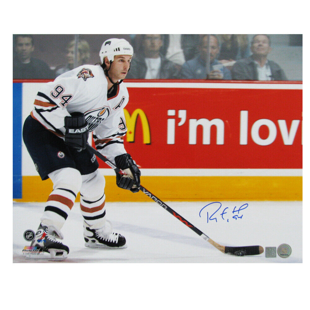RYAN SMYTH Signed Edmonton Oilers 16 X 20 Photo - 79023