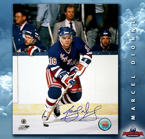 MARCEL DIONNE Signed New York Rangers 8 X 10 -70500