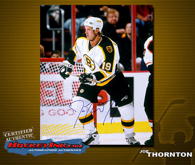JOE THORNTON SIGNED Bruins 16X20 Photo -77031