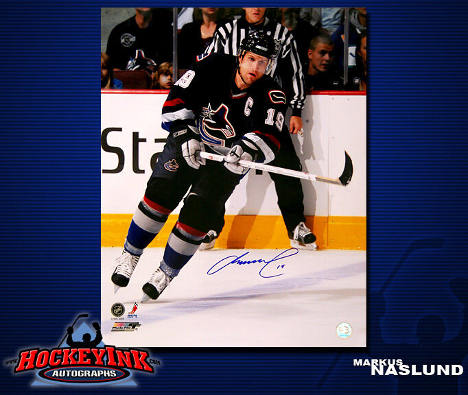 MARKUS NARLUND SIGNED Canucks 16X20 Photo -77172