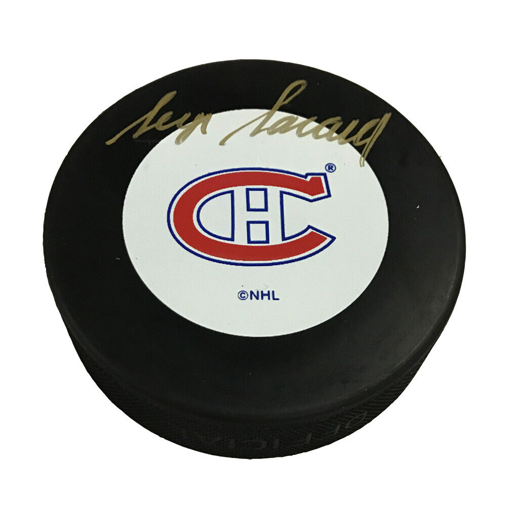 SERGE SAVARD Signed Montreal Canadiens Original Six Puck