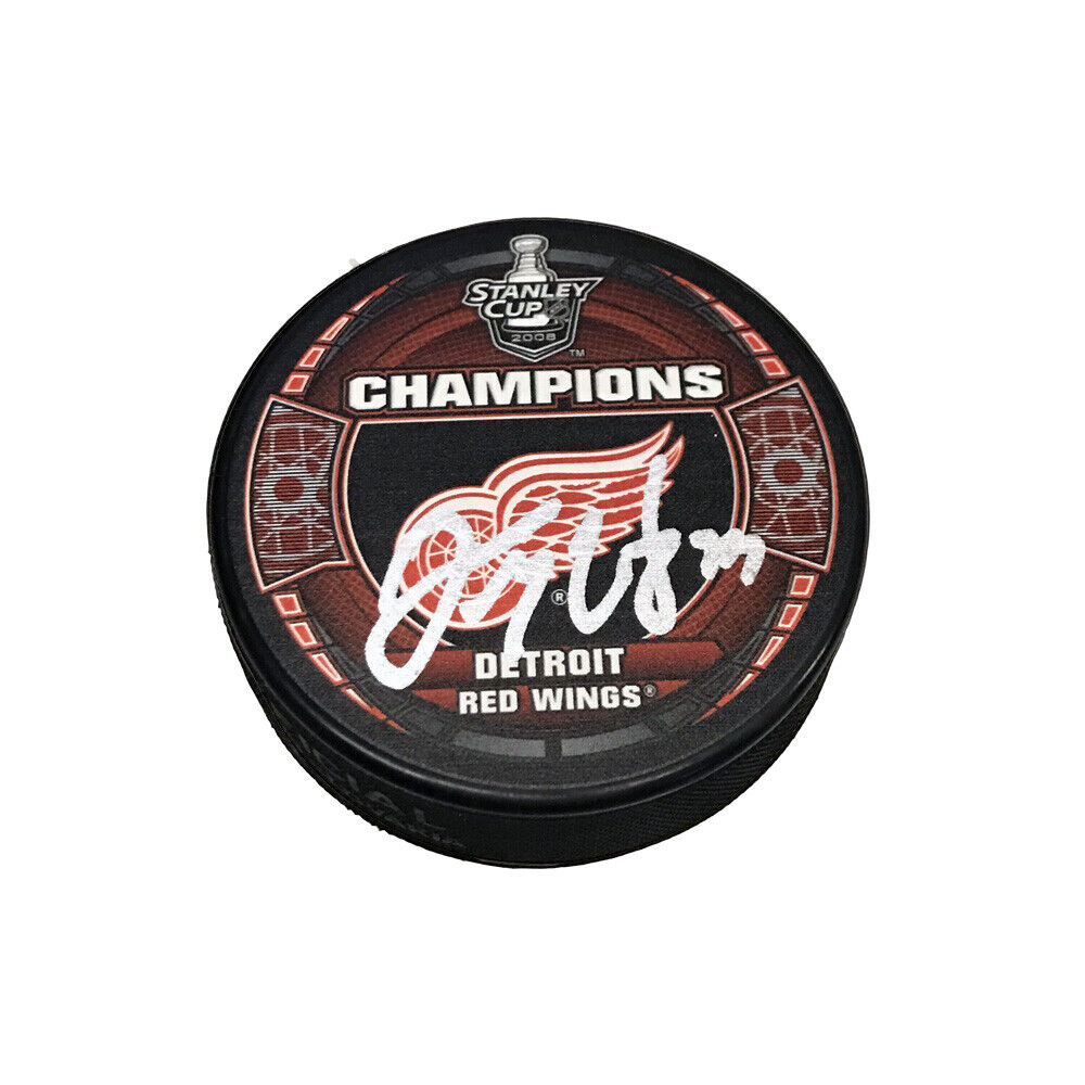 Darren McCarty Signed 2008 Stanley Cup Champions Puck - Detroit Red Wings