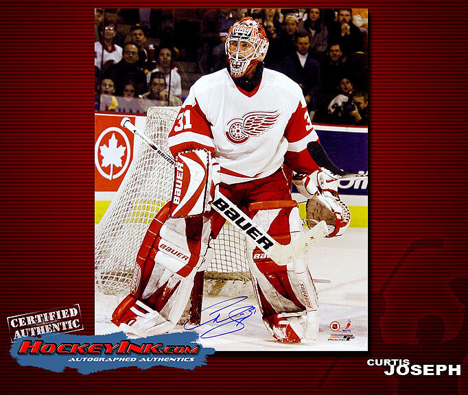 CURTIS JOSEPH SIGNED Detroit 16X20 Photo -77012