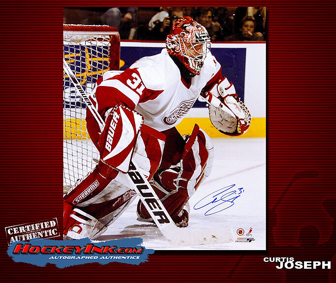 CURTIS JOSEPH SIGNED Detroit 16X20 Photo -77011