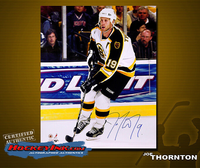 JOE THORNTON SIGNED Bruins 16X20 Photo -77015