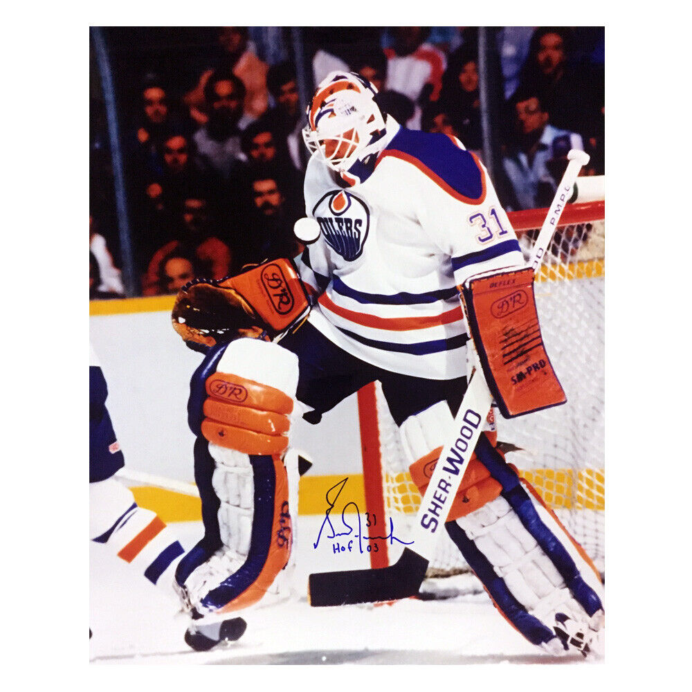 GRANT FUHR Signed Edmonton Oilers 16 X 20 Photo W/HOF Inscription- 79068