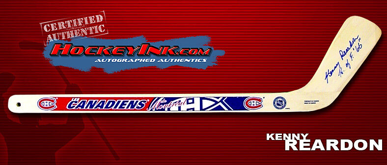 KENNY REARDON Signed MONTREAL CANADIENS Mini-Stick