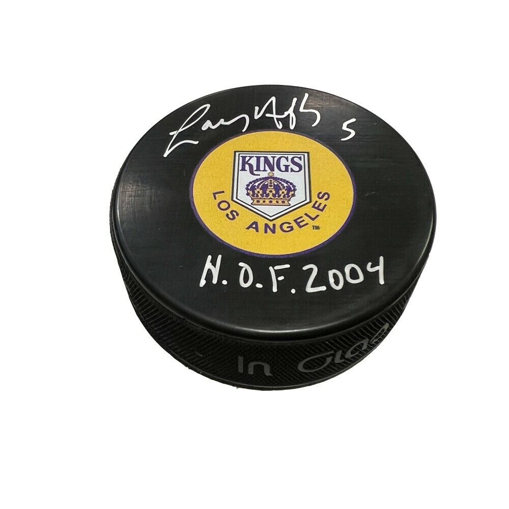 LARRY MURPHY Signed LA Kings Puck - HOF 2004